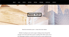Desktop Screenshot of annerileybooks.com